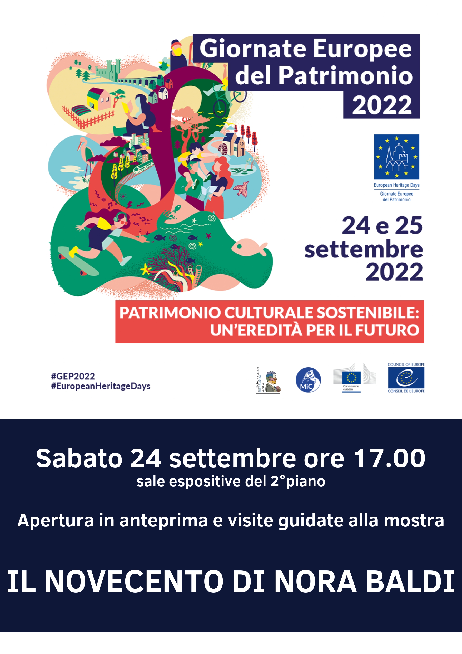 GEP 2022 alla Biblioteca statale Stelio Crise_ Apertura della mostra "IL NOVECENTO DI NORA BALDI&rdquo;