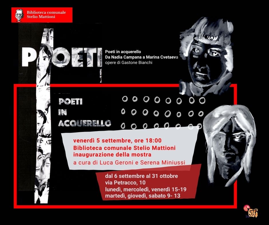 Inaugurazione della mostra Poeti in acquerello  Opere di Gastone Bianchi