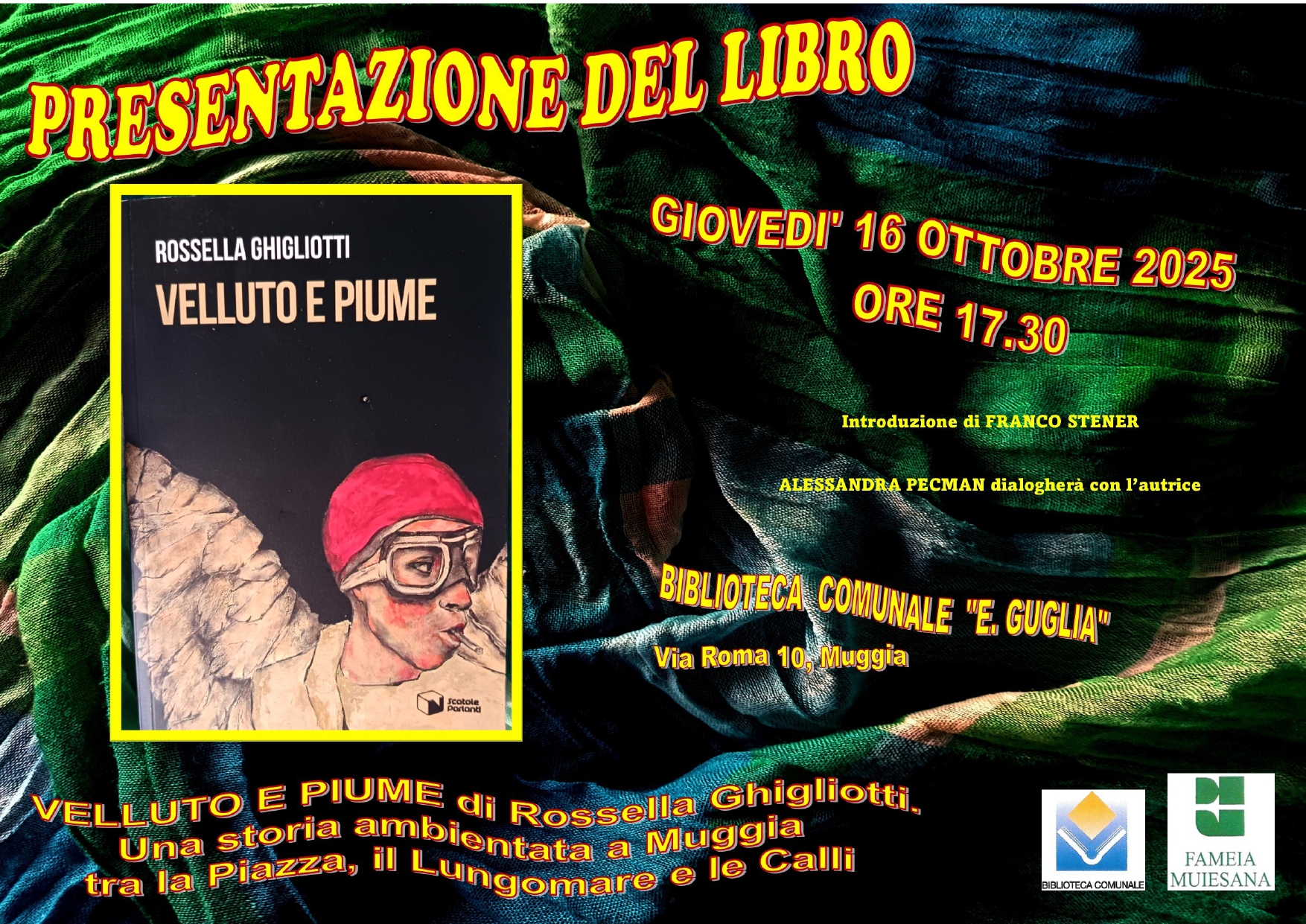 Presentazione del libro "Velluto e piume" di Rossella Ghigliotti