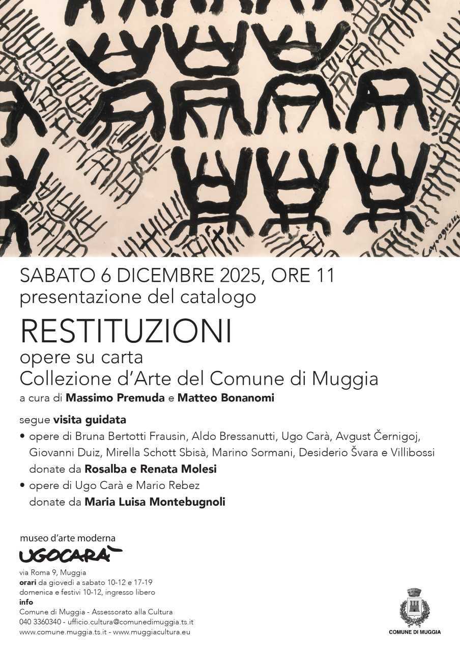 Presentazione del catalogo "Restituzioni : opere su carta" - Collezione d'Arte del Comune di Muggia