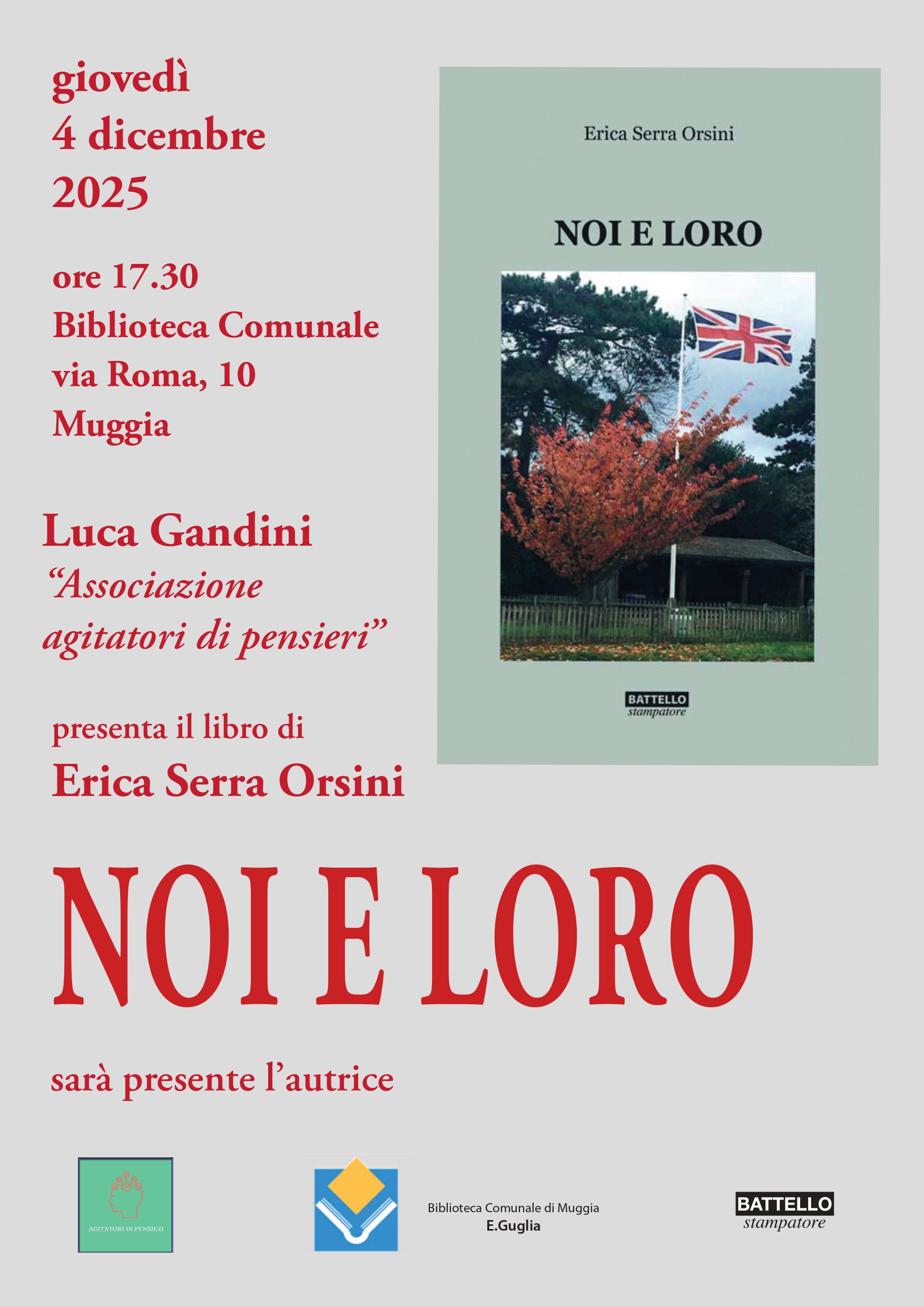 Presentazione del libro "Noi e loro" di Erica Serra Orsini