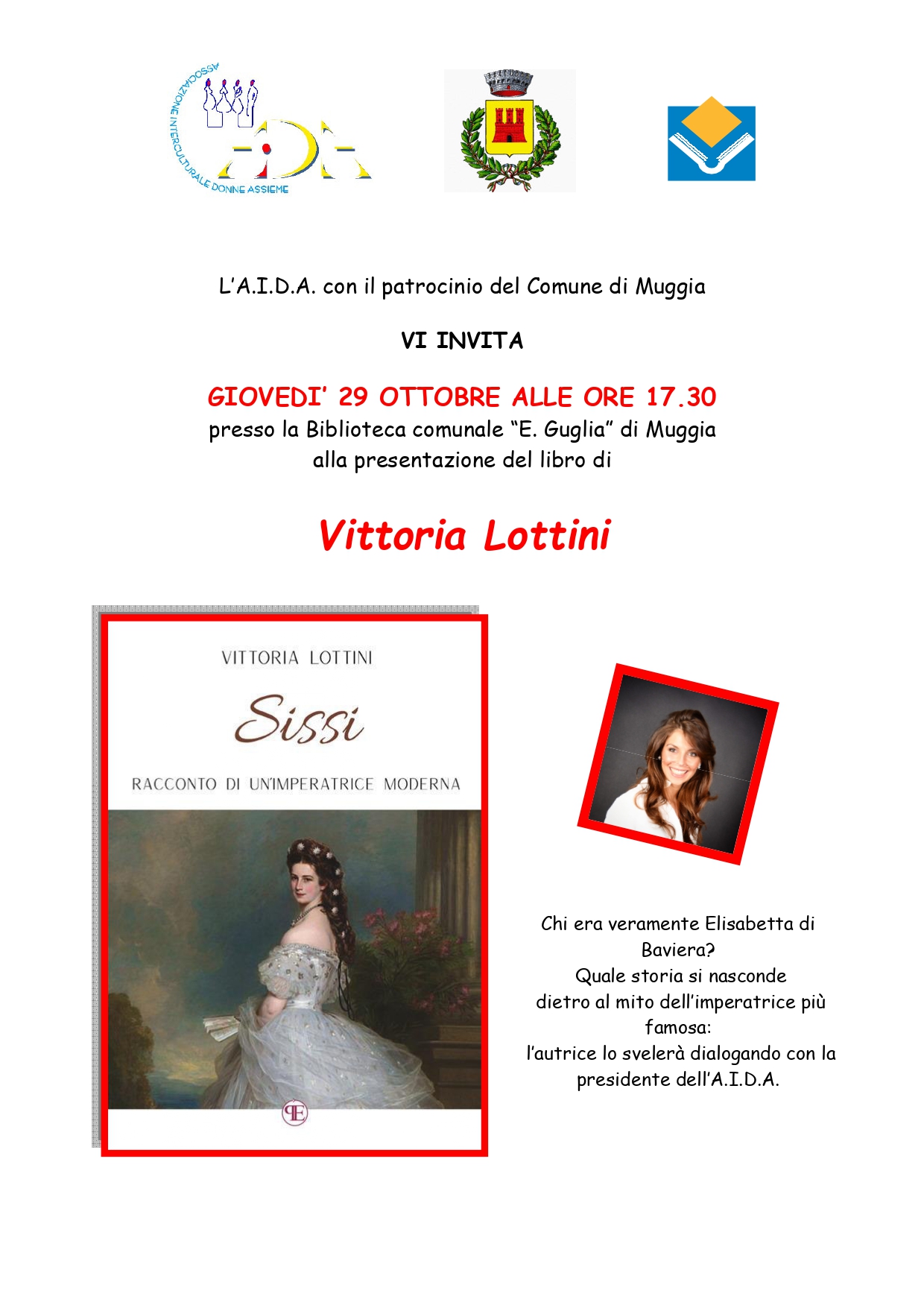 Presentazione del libro "Sissi, racconto di un'imperatrice moderna" di Vittoria Lottini